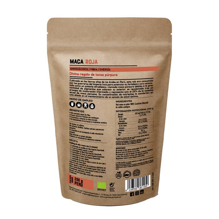 Punainen maca 200 g Luomu
