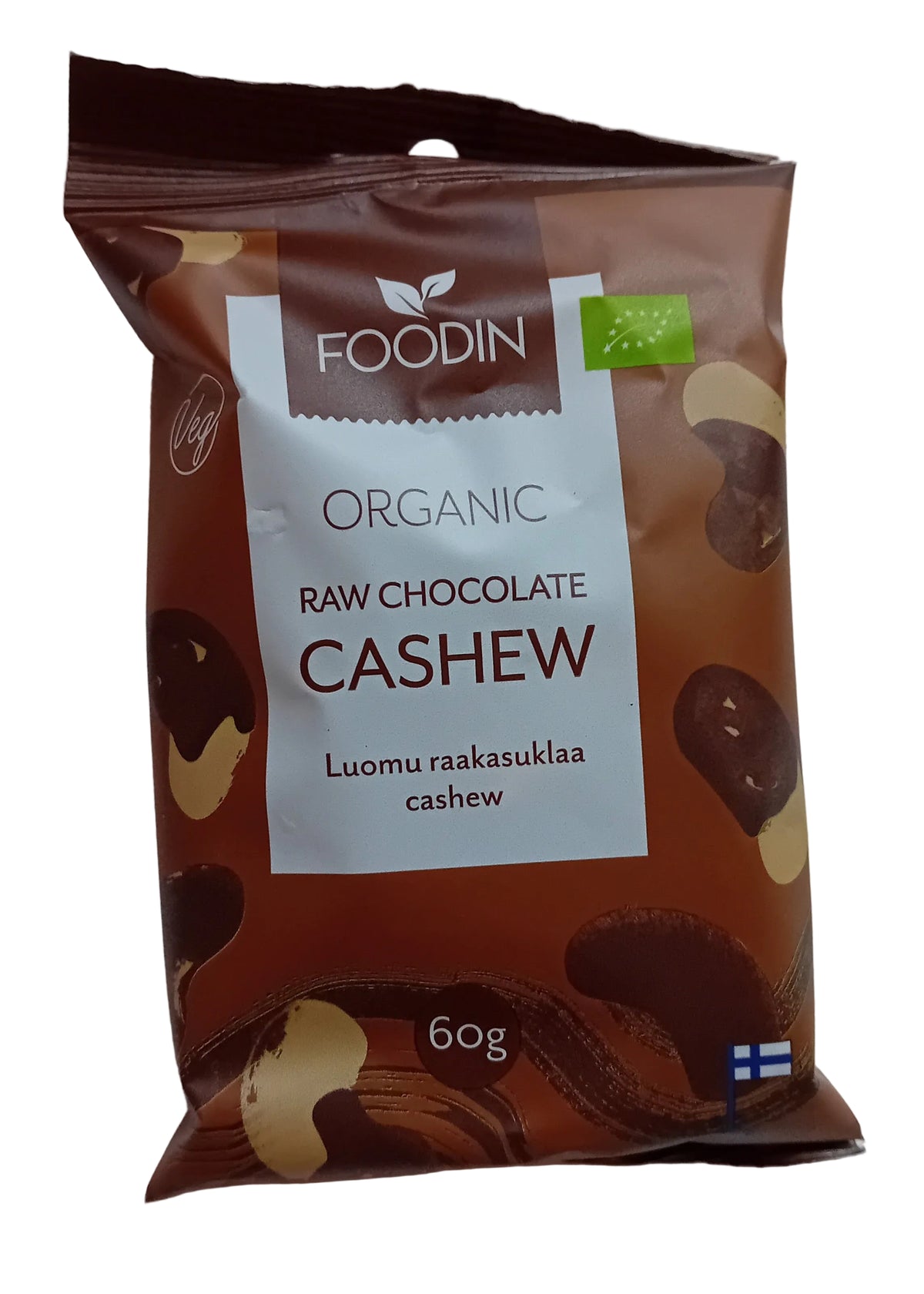 Raakasuklaacashew 60 g Luomu