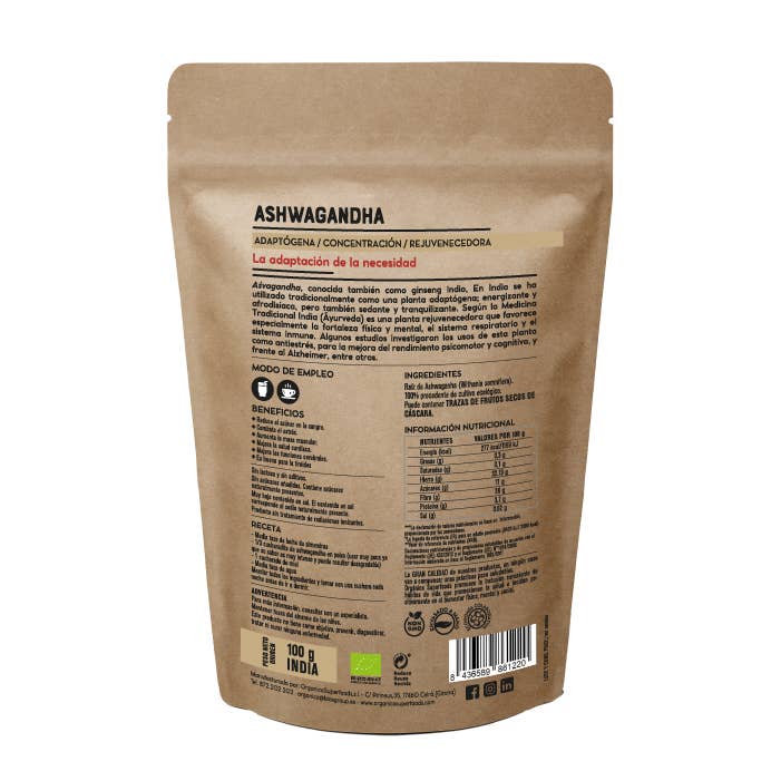 Ashwagandha 100 g Luomu